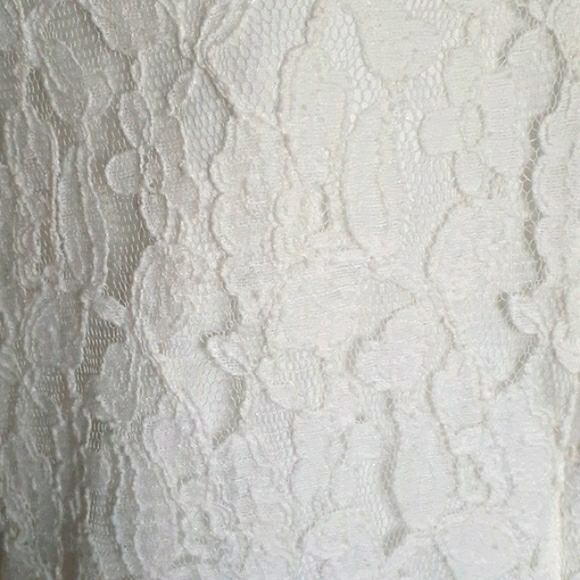 Aeropostale Cream Lace Long Sleeves Hoodie Jacket - Picture 4 of 9